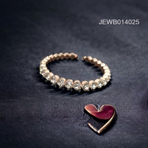 rose gold diamond bracelet black background