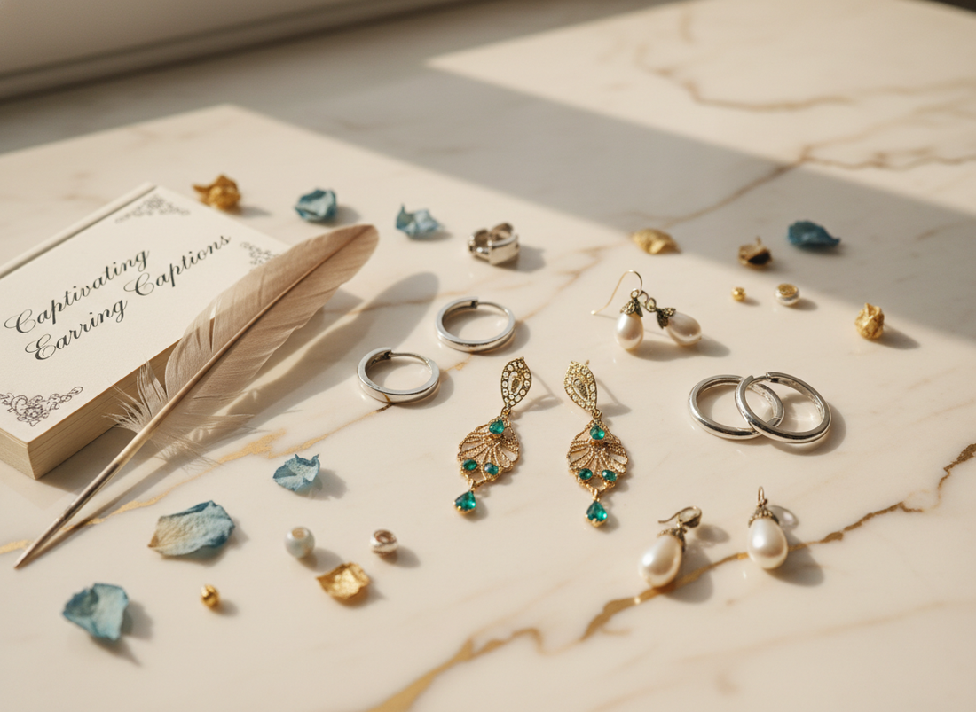 captivating earring captions: elevate your jewellery game on social media